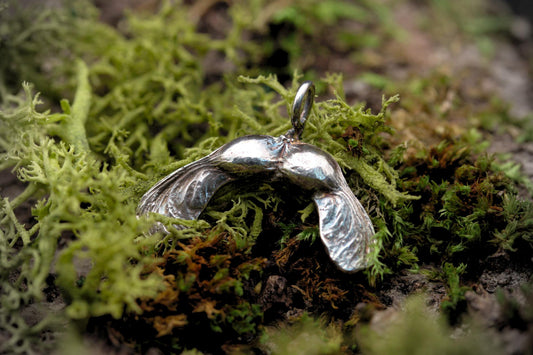 Double Sycamore Seed Pendant #2