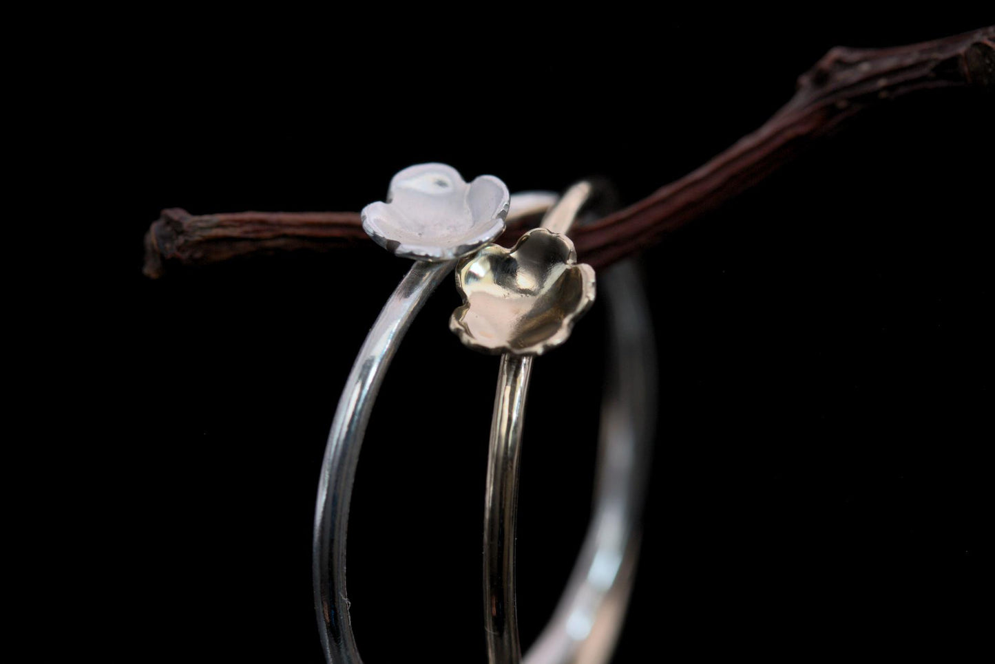 Dainty Flower Ring - 9ct Gold